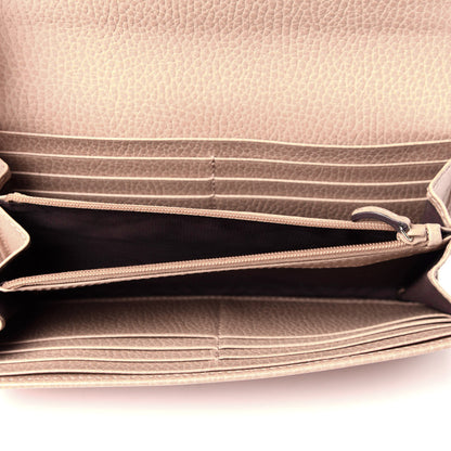Gucci Dollar Calfskin Interlocking G Continental Wallet Camelia 5 of 9