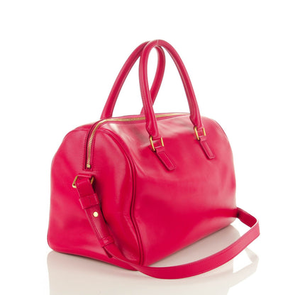Saint Laurent Calfskin Classic Duffle 6 Fuchsia 3 of 8