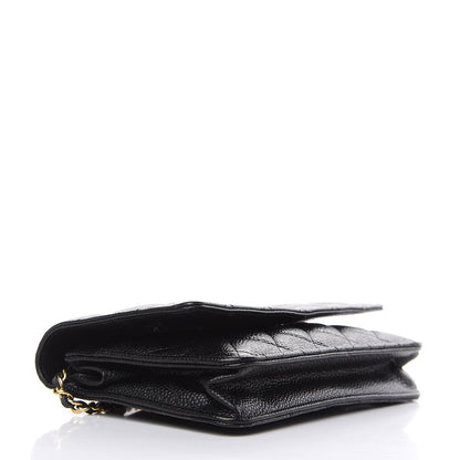Chanel Caviar Quilted Wallet On Chain WOC Black 4 of 14