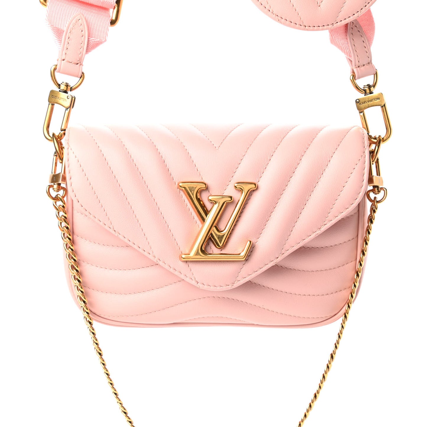 Calfskin New Wave Multi Pochette Rose Ballerine