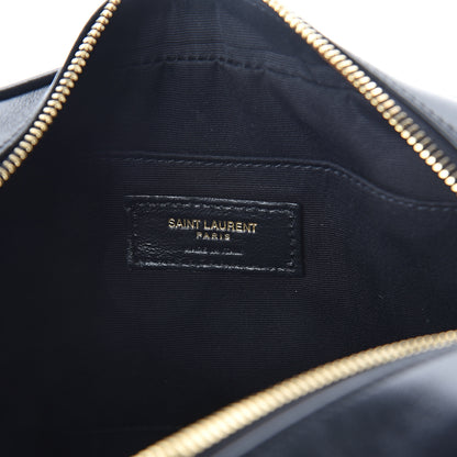 Saint Laurent Calfskin Matelasse Monogram Lou Camera Bag Black 5 of 7