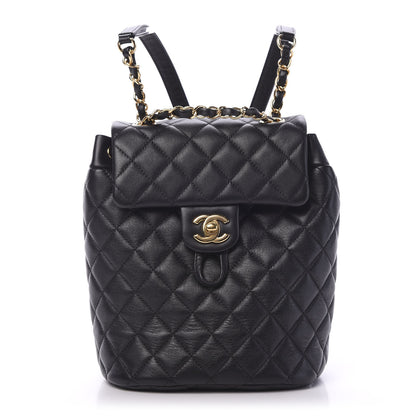 Chanel Calfskin Quilted Mini Urban Spirit Backpack Black 1 of 9
