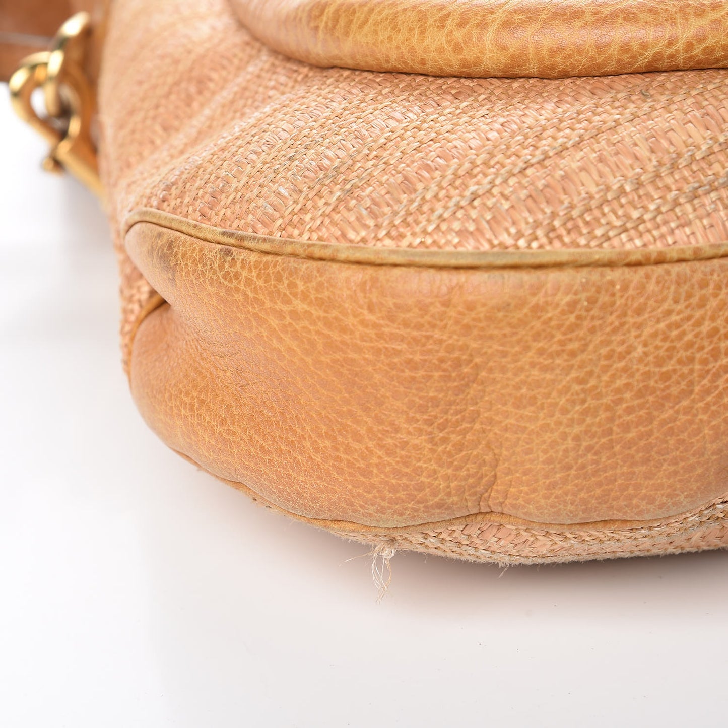 Libeccio Raffia Large New Pelham Shoulder Bag Light Brown