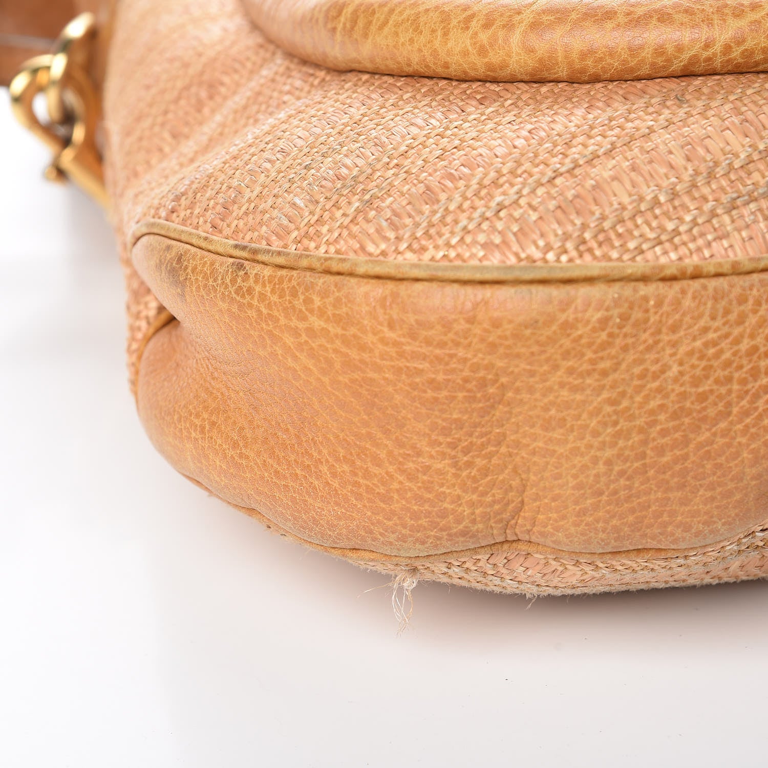 Gucci Libeccio Raffia Large New Pelham Shoulder Bag Light Brown 12 of 17