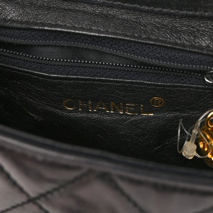 Chanel Lambskin Quilted CC Flap Shoulder Bag Black 5 of 12