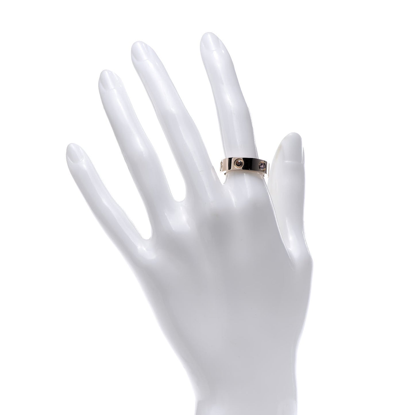 18K Pink Gold Sapphire Garnet Amethyst 5.5mm LOVE Ring 53 6.5
