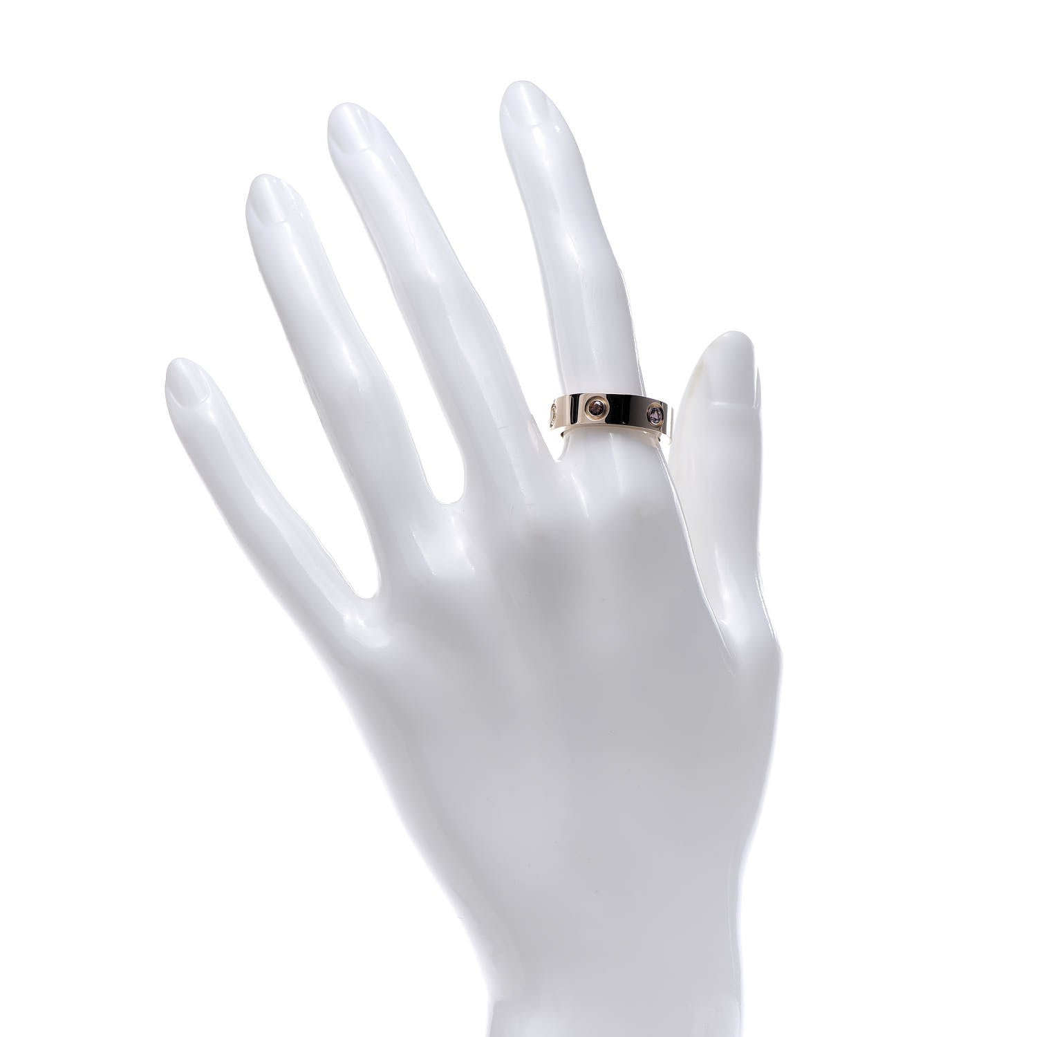 Cartier 18K Pink Gold Sapphire Garnet Amethyst 5.5mm LOVE Ring 53 6.5 2 of 5