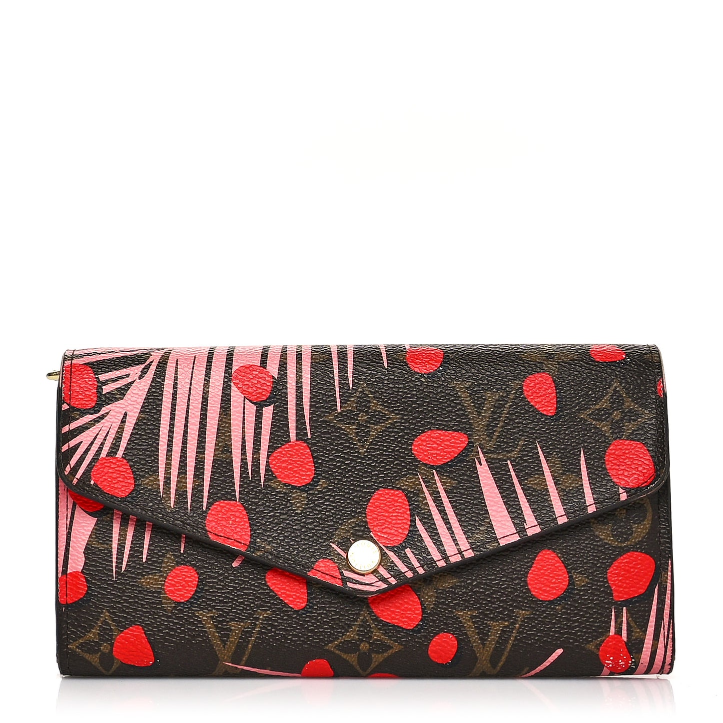 Monogram Jungle Dots Sarah Wallet Sugar Pink Poppy