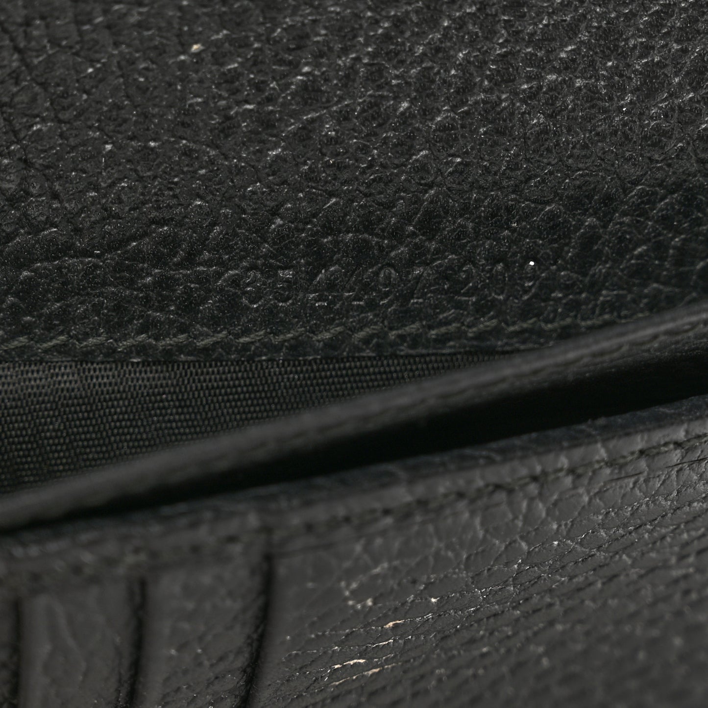 Dollar Calfskin Medium Swing Zip Around Wallet Black