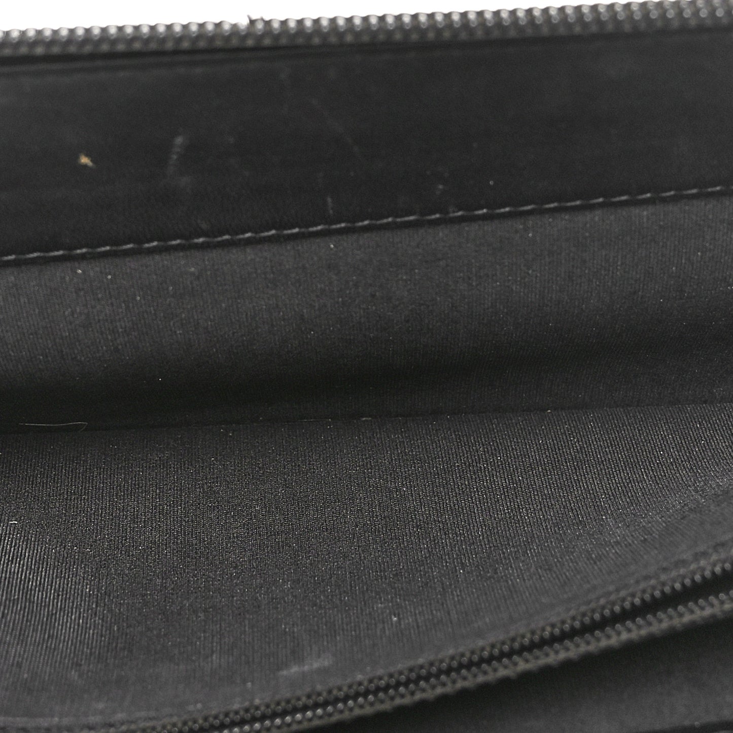 Caviar CC Timeless Large Zip Around Wallet Black