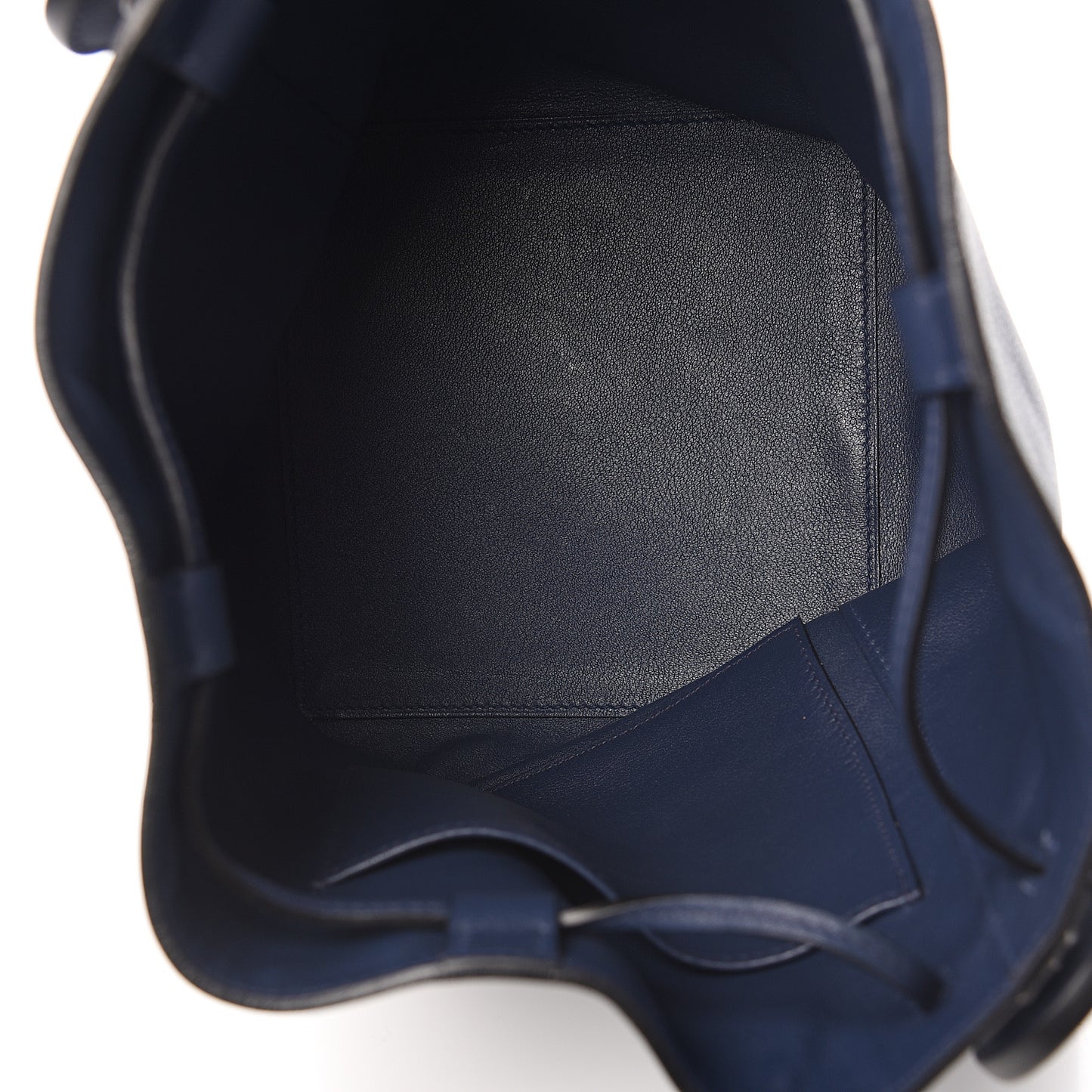 Volupto Calfskin Swift Sac Licol 17 Bleu Nuit Vert Bengale Cognac