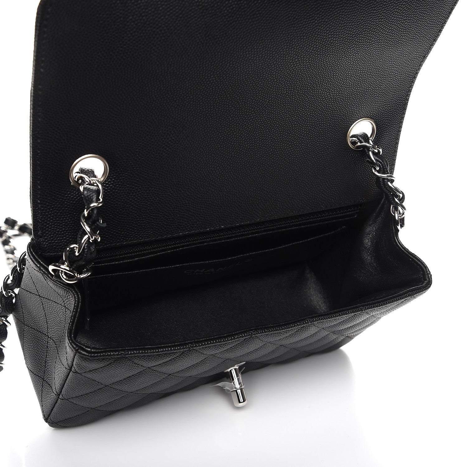 Chanel Caviar Quilted Mini Rectangular Flap Black 5 of 8