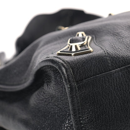 Balenciaga Chevre Gold Metallic Edge Hardware City Black 9 of 18
