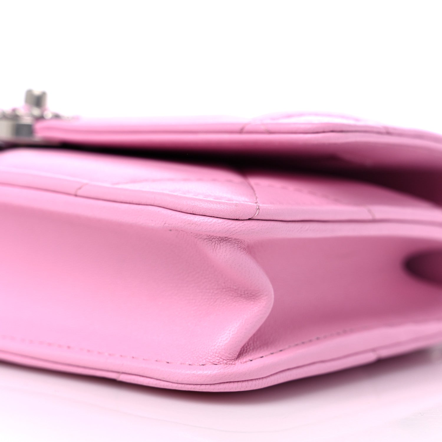 Chanel Lambskin Quilted Chanel 19 Wallet On Chain WOC Pink 10 of 11