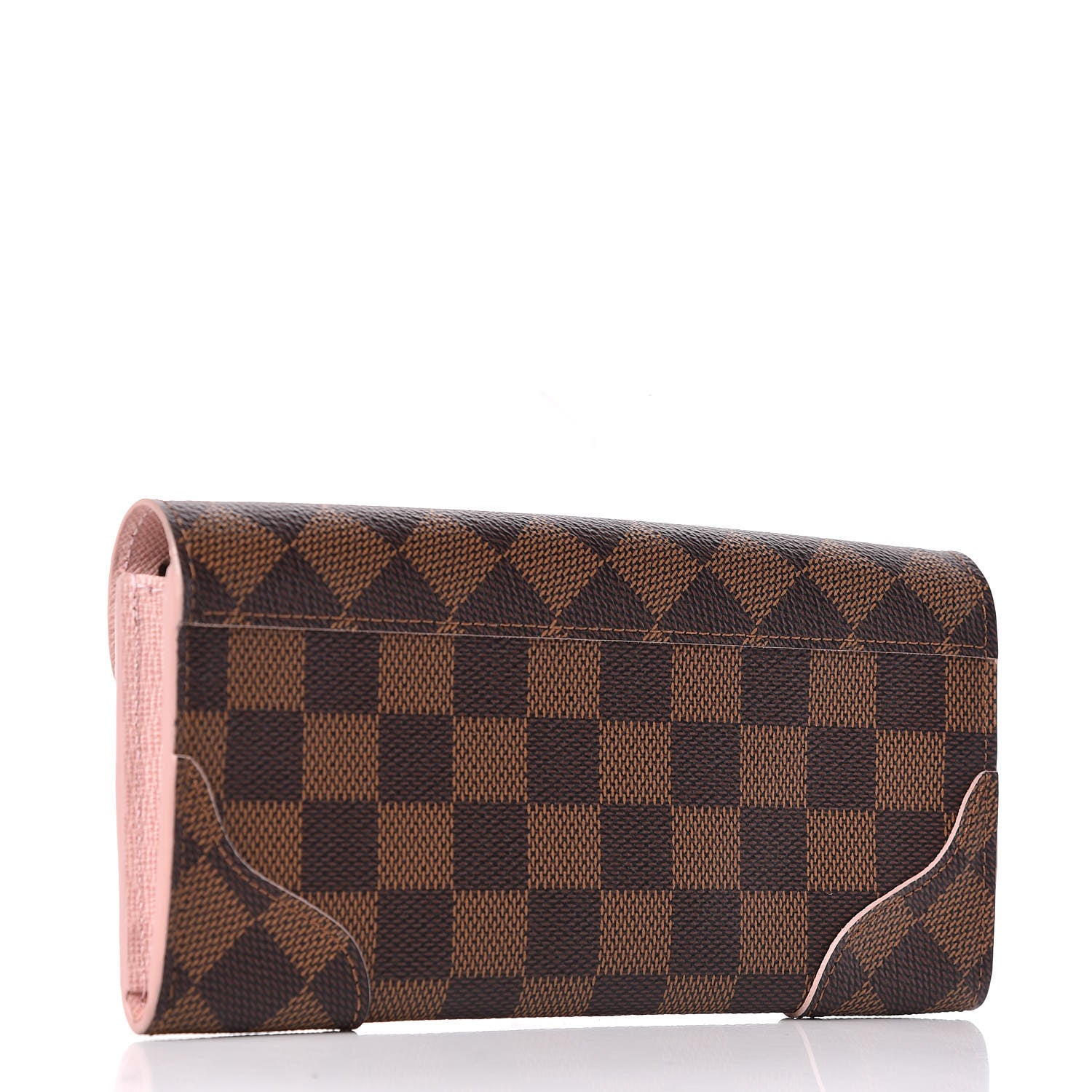 Louis Vuitton Damier Ebene Caissa Wallet Rose Ballerine 3 of 7