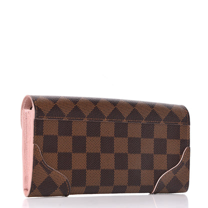 Louis Vuitton Damier Ebene Caissa Wallet Rose Ballerine 3 of 7