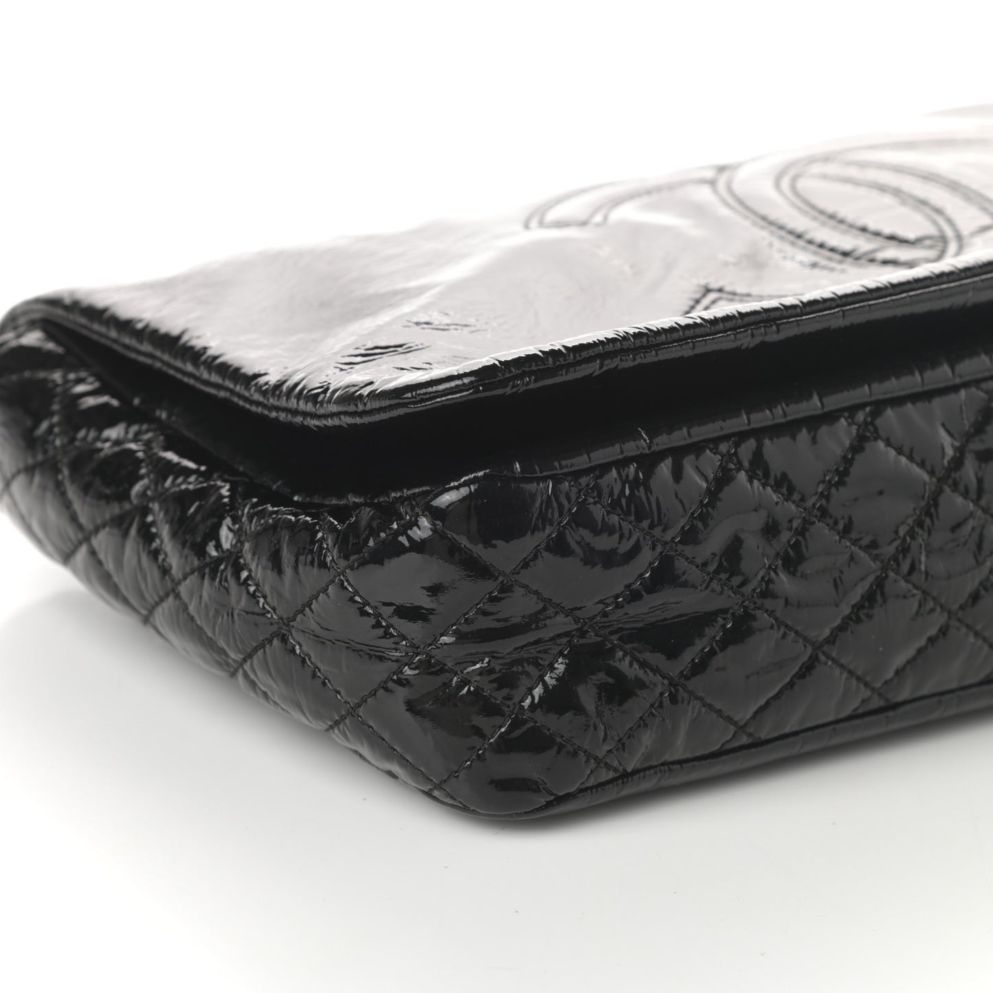 Vinyl Medium Rock and Chain Flap Black