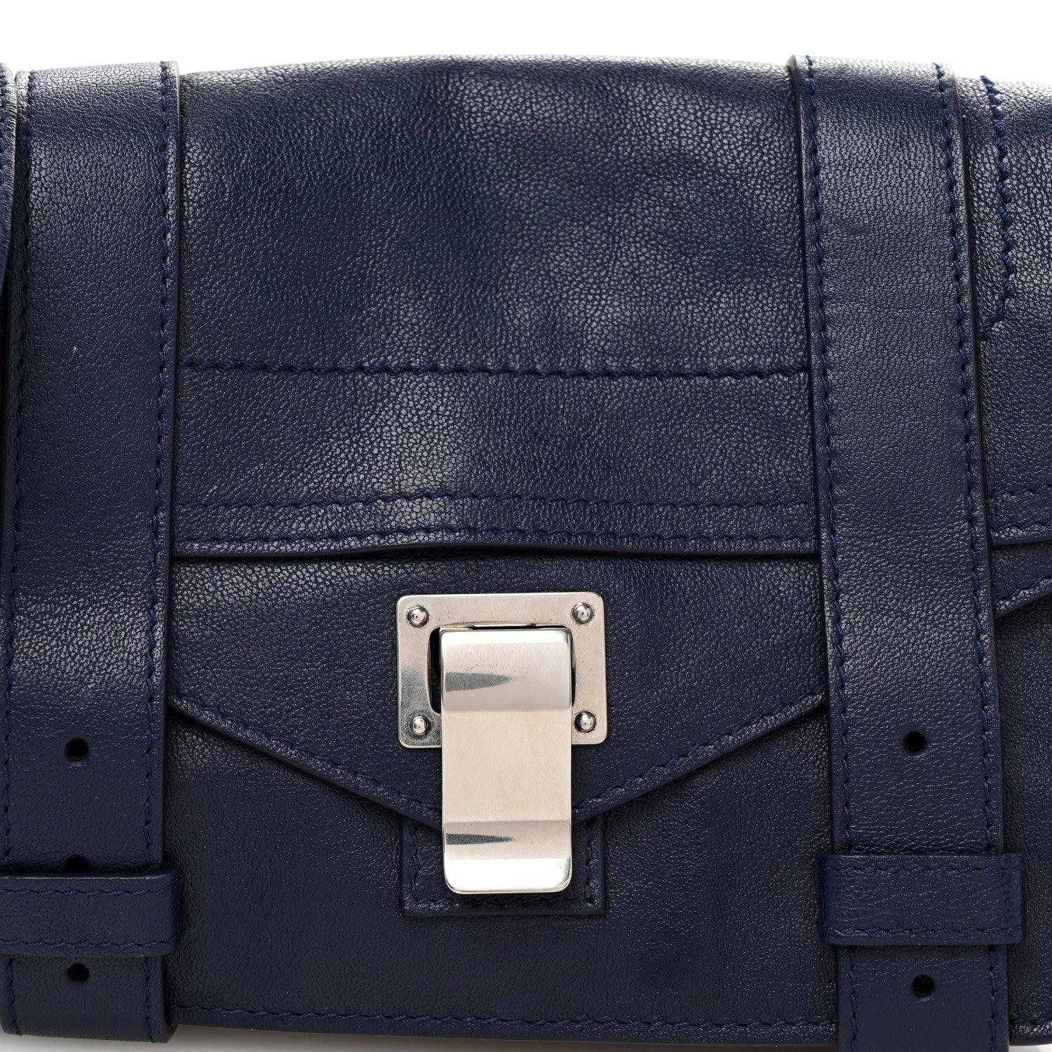Proenza Schouler Lambskin PS1 Mini Crossbody Bag Indigo 8 of 10