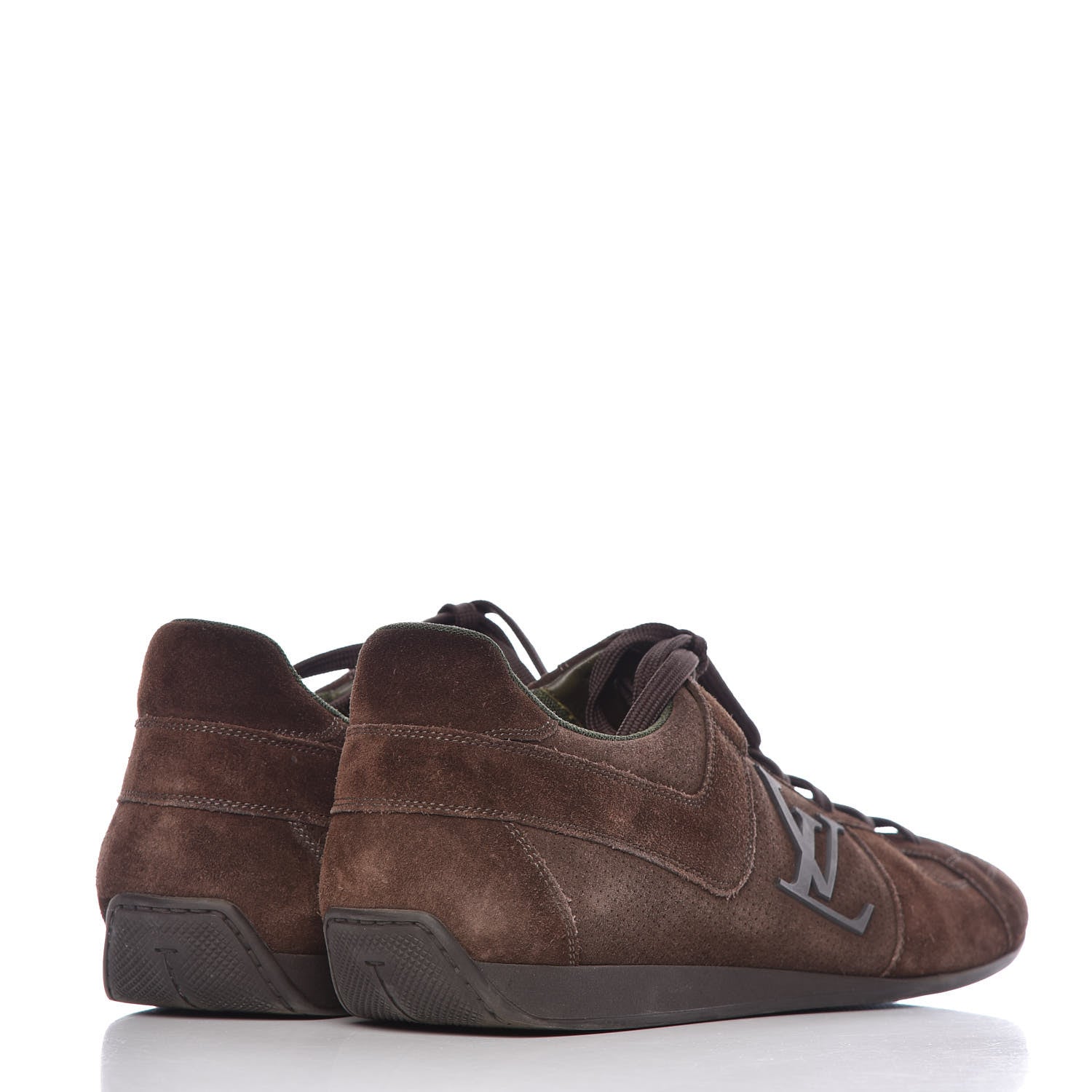 Louis Vuitton Suede Perforated Vibes Sneaker 9.5 Brown 4 of 9