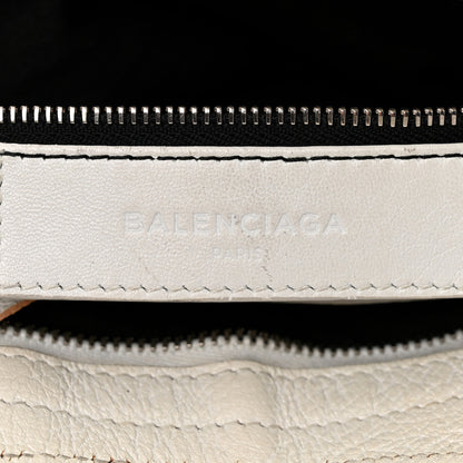 Balenciaga Chevre Silver Metallic Edge Hardware City White 7 of 18