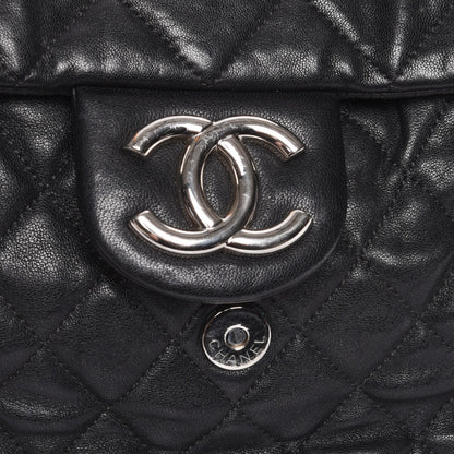 Chanel Washed Lambskin Quilted Maxi Chain Around Flap Black 8 of 8