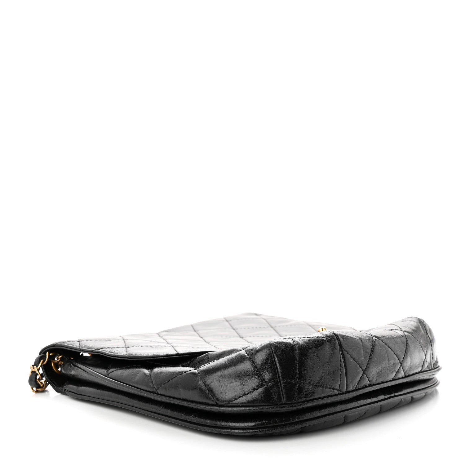 Chanel Glazed Calfskin Quilted Medium Bubble CC Flap Black 4 of 11