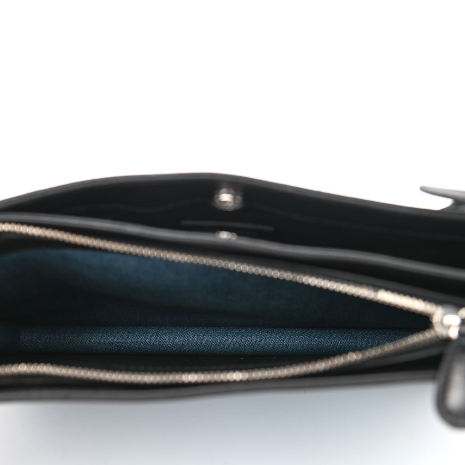 Balenciaga Denim Pochette Crossbody Bag Blue 6 of 9