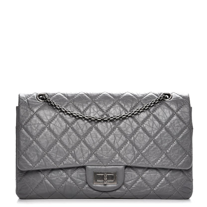 Chanel Aged Calfskin Quilted 2.55 Reissue 227 Flap Grey 1 of 7