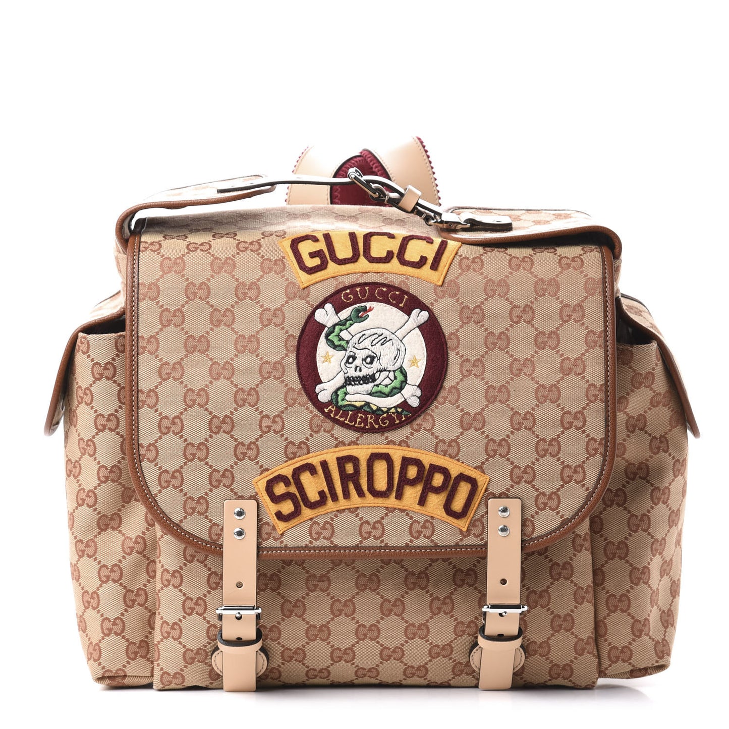 Zucca Spalmati Medium Roll Tote Tobacco Viola