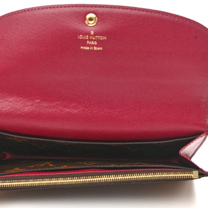 Louis Vuitton Monogram Emilie Wallet Fuchsia 5 of 8