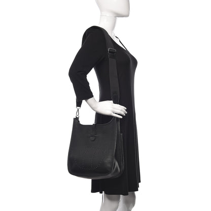 Hermes Taurillon Clemence Evelyne III PM Black 2 of 10