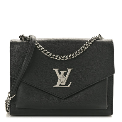 Louis Vuitton Soft Calfskin My Lockme Chain Bag BB Black 1 of 9