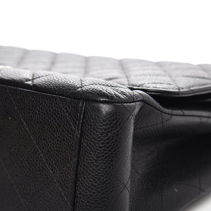 Chanel Caviar Quilted Maxi Double Flap Black 13 of 18
