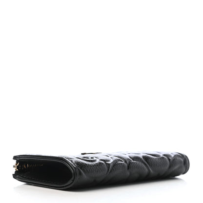 Chanel Caviar Camellia Embossed Key Holder Case Black 4 of 8