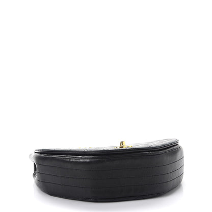 Chanel Lambskin Quilted Small Half Moon Flap Black 4 of 13