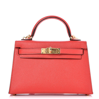 Hermes Epsom Mini Kelly Sellier 20 Rouge Tomate 1 of 29