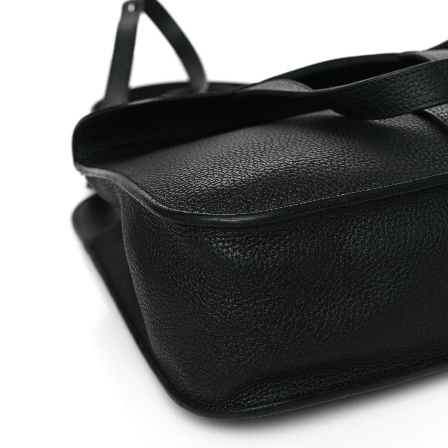 Hermes Taurillon Clemence Halzan 31 GM Black 8 of 10