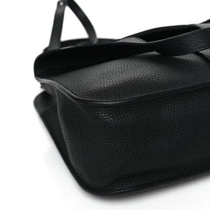 Hermes Taurillon Clemence Halzan 31 GM Black 8 of 10