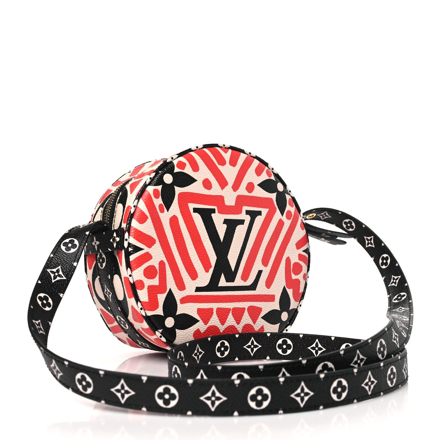 Louis Vuitton Monogram Giant Crafty Boite Chapeau Souple PM Creme Rouge Black 3 of 9