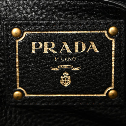 Prada Vitello Daino Shopping Tote Black 6 of 9