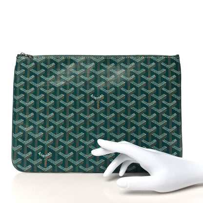 Goyard Goyardine Senat Pochette MM Green 2 of 7