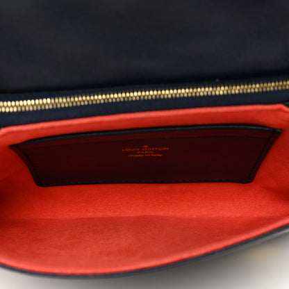Louis Vuitton Lambskin Embossed Monogram LV Garden Pochette Coussin Navy 5 of 7