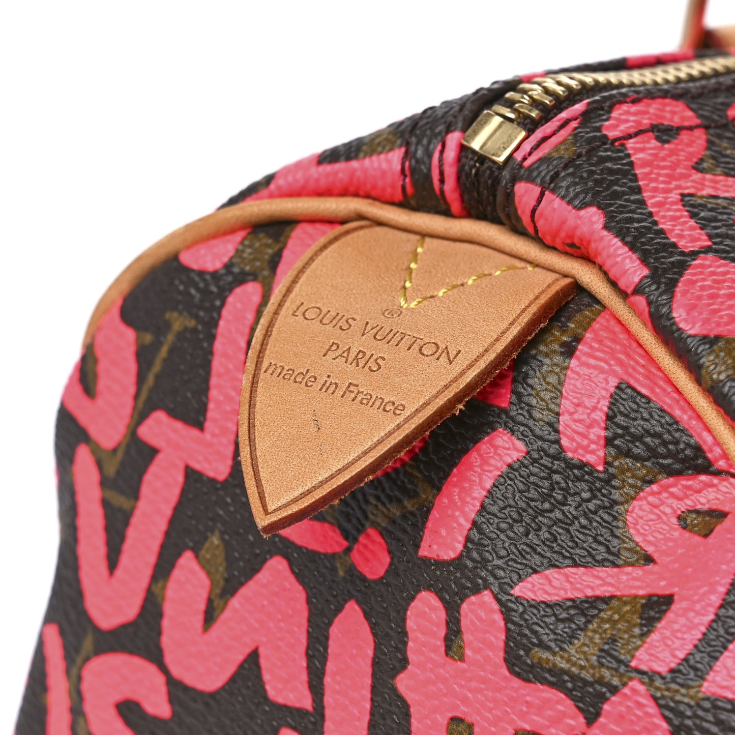Monogram Graffiti Speedy 30 Fuchsia