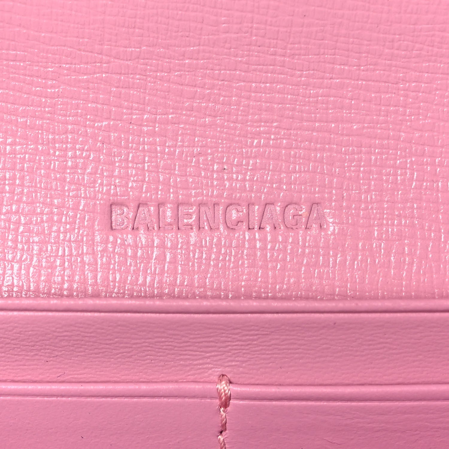 Balenciaga Calfskin Stripe Embossed Gossip Chain Bag XS Candy Pink 5 of 7