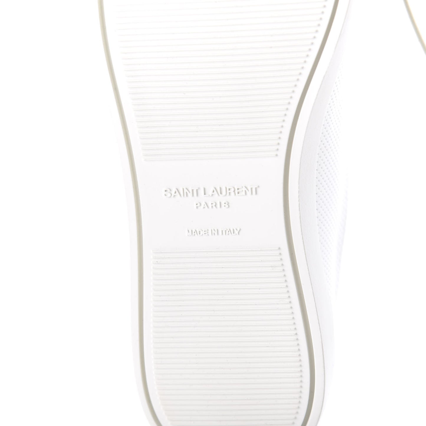 Perforated Calfskin Zebra Print Andy Low Top Sneakers 38.5 White