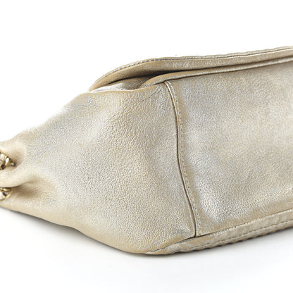 Chanel Metallic Goatskin Luxe Ligne Flap Light Gold 6 of 12