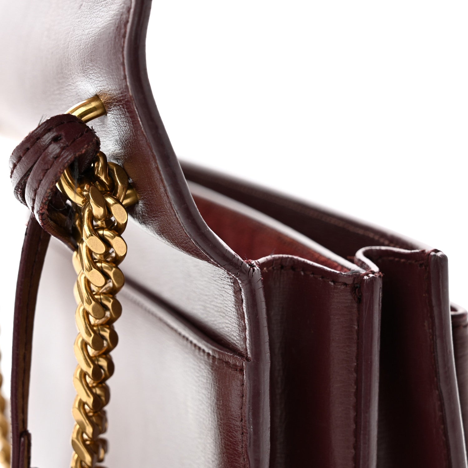 Saint Laurent Calfskin Medium Monogram Sunset Pallisandre 15 of 20