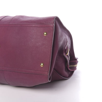 Saint Laurent Sheepskin Medium Cabas ChYc Black Cherry 9 of 10
