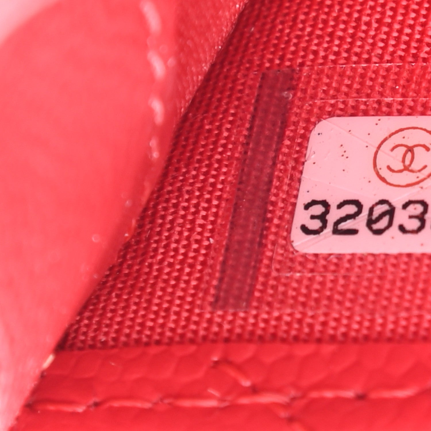 Chanel Caviar Quilted Card Holder Red 8 of 9