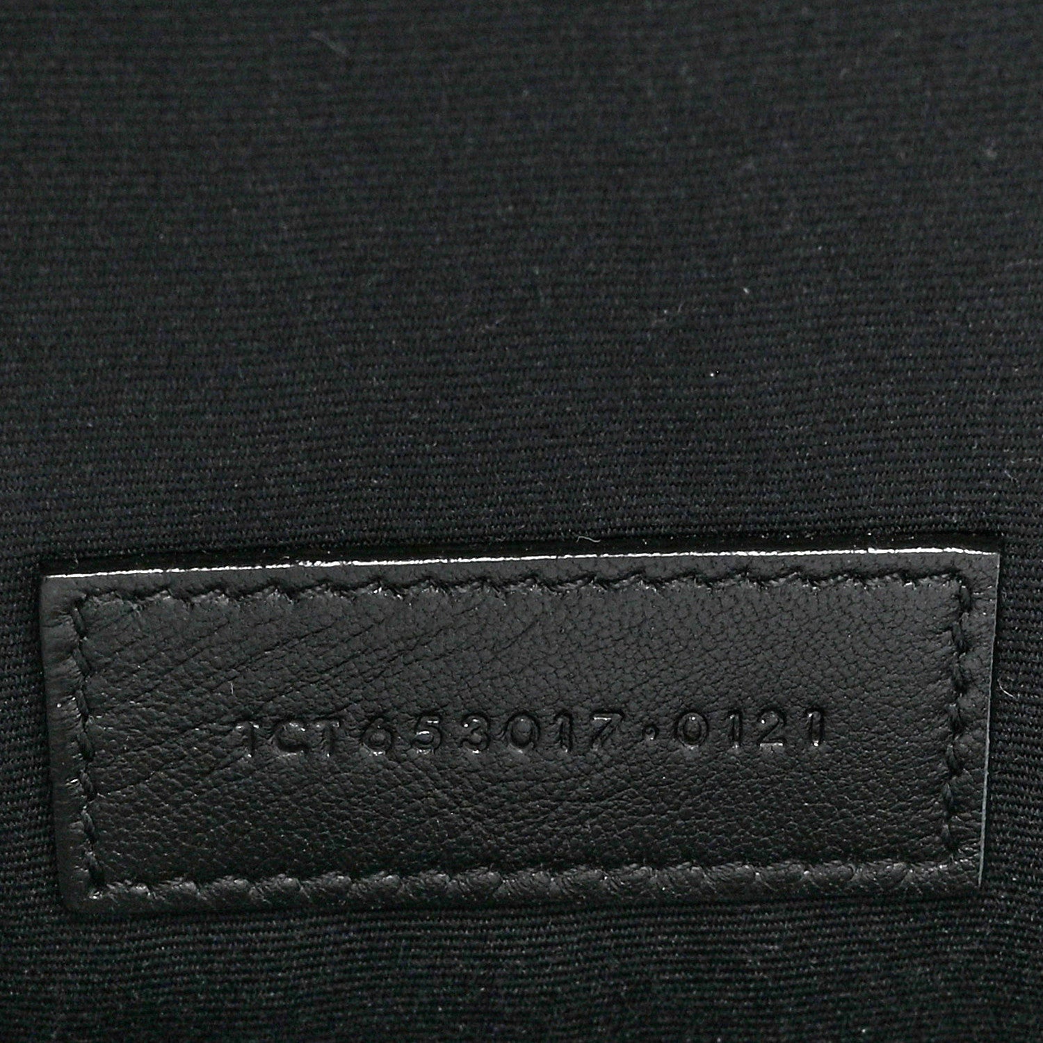 Saint Laurent Denim Suede All-Over Monogram Pouch Blue 7 of 9
